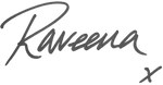 GoodSide beauty founder Raveena Mehta' signature in black on a white background